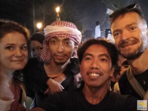 Lomboki barátainkkal az utcabálon