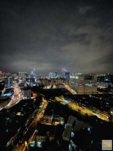 Éjszakai kilátás a szállásunkról