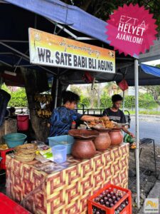 Sate Babit árusító warung