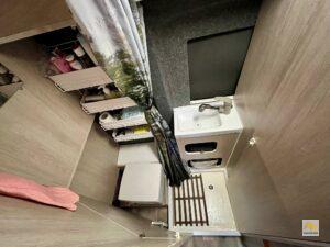 Fürdőszoba felülről fotózva