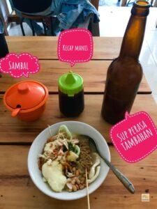 Bubur Ayam kiegészítői