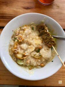 Bubur Ayam összekeverve