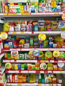 Gyógyszerek egy kis boltban