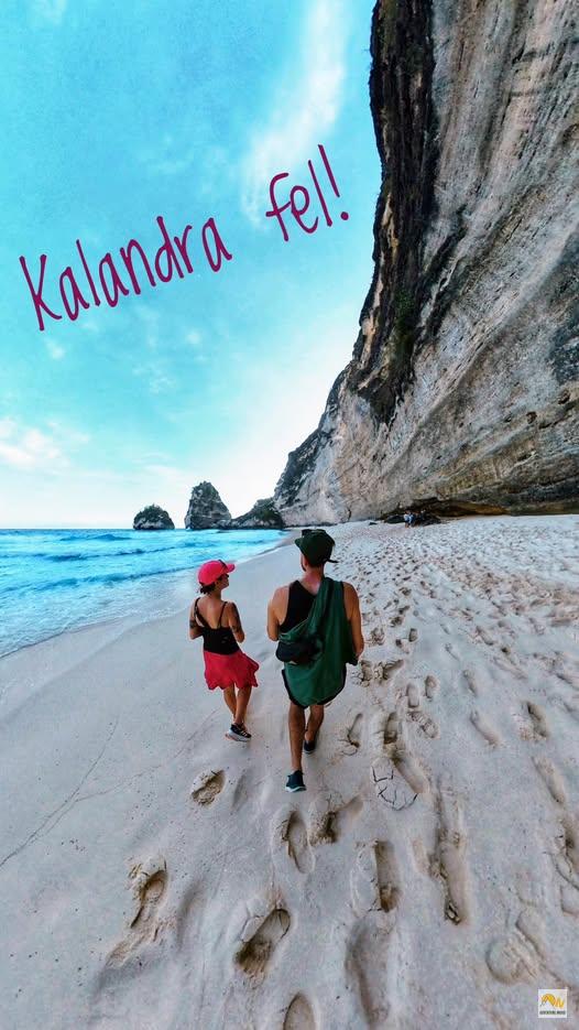 Séta Nusa Penidán, a Diamond Beach-en